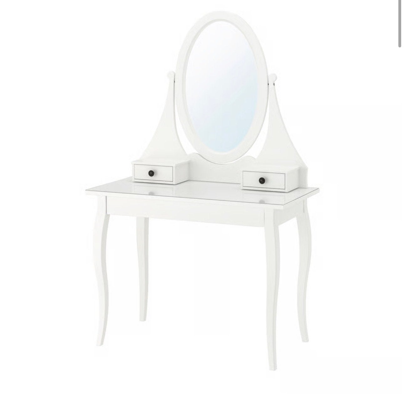 Nieuw kaptafel / make-up tafel met spiegel Ikea MET STOEL, Nieuw, 150 tot 200 cm, Hout, 50 tot 100 cm