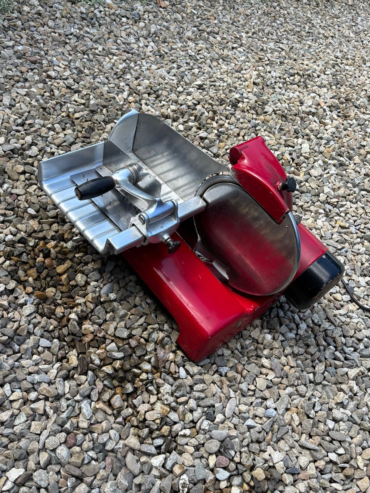 Vintage Berkel Vleeswarensnijder Type 114 - Rood, Ophalen, Gebruikt