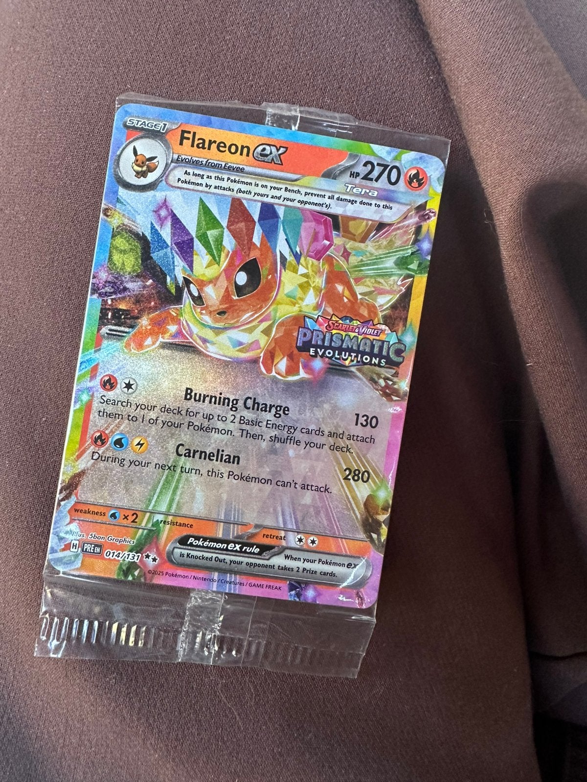 Flareon ex 014/131 – Prismatic Evolutions, Ophalen of Verzenden, Zo goed als nieuw