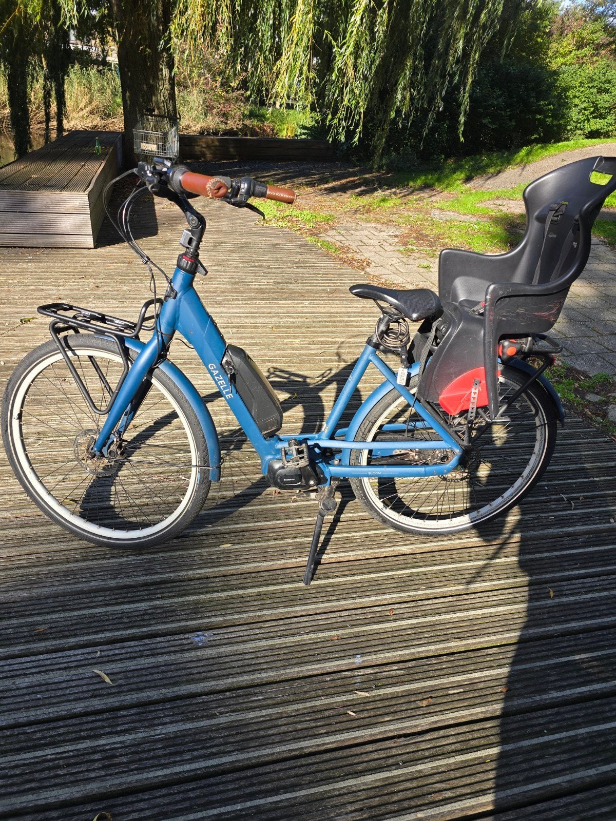 Gazelle Bloom C7 HMS elektrische moederfiets (2022), Fietsen en Brommers, (Extra) lage instap, Zo goed als nieuw, Gazelle, 56 cm of meer