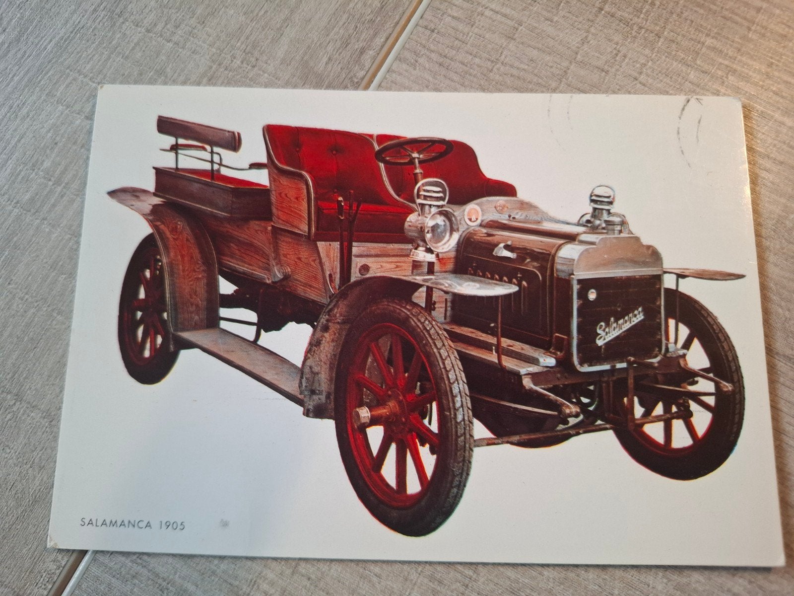 Ansichtkaart Salamanca 1905 - Klassieke Auto, Ophalen of Verzenden, 1980 tot heden, Gelopen, Voertuig