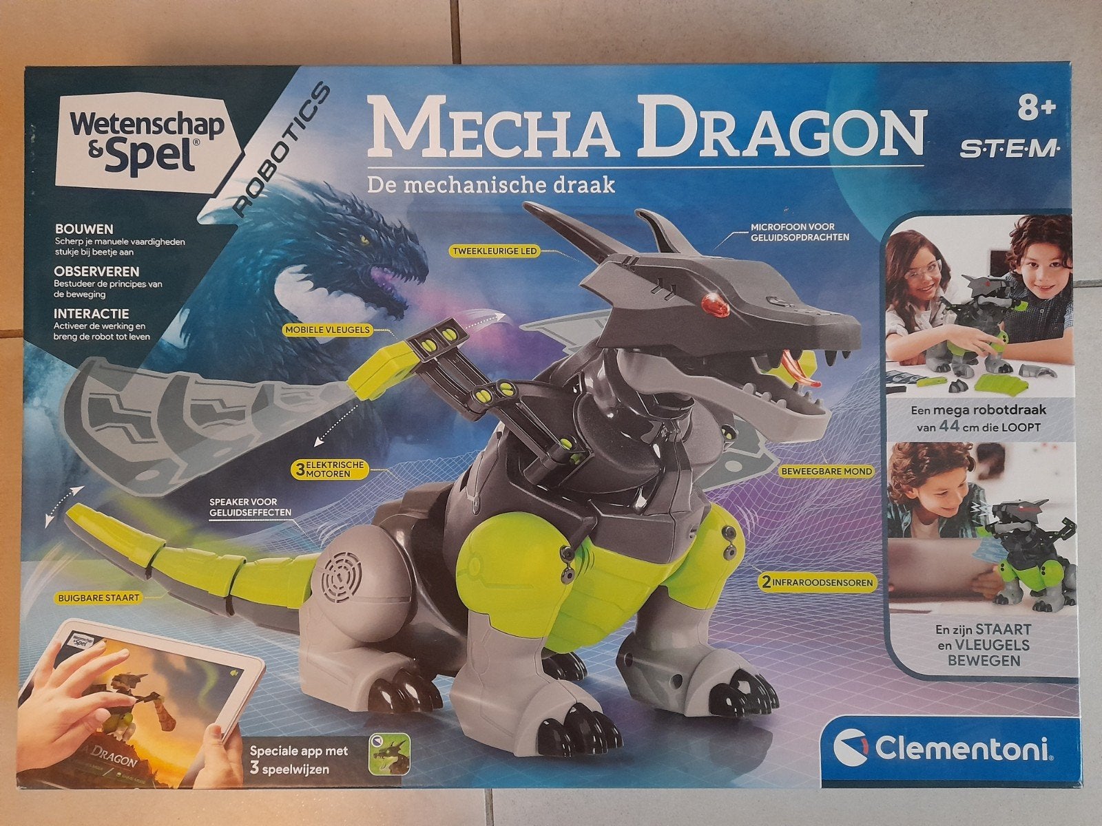Clementoni Mecha Dragon. Zelfbouw robot draak., Ophalen of Verzenden, Zo goed als nieuw