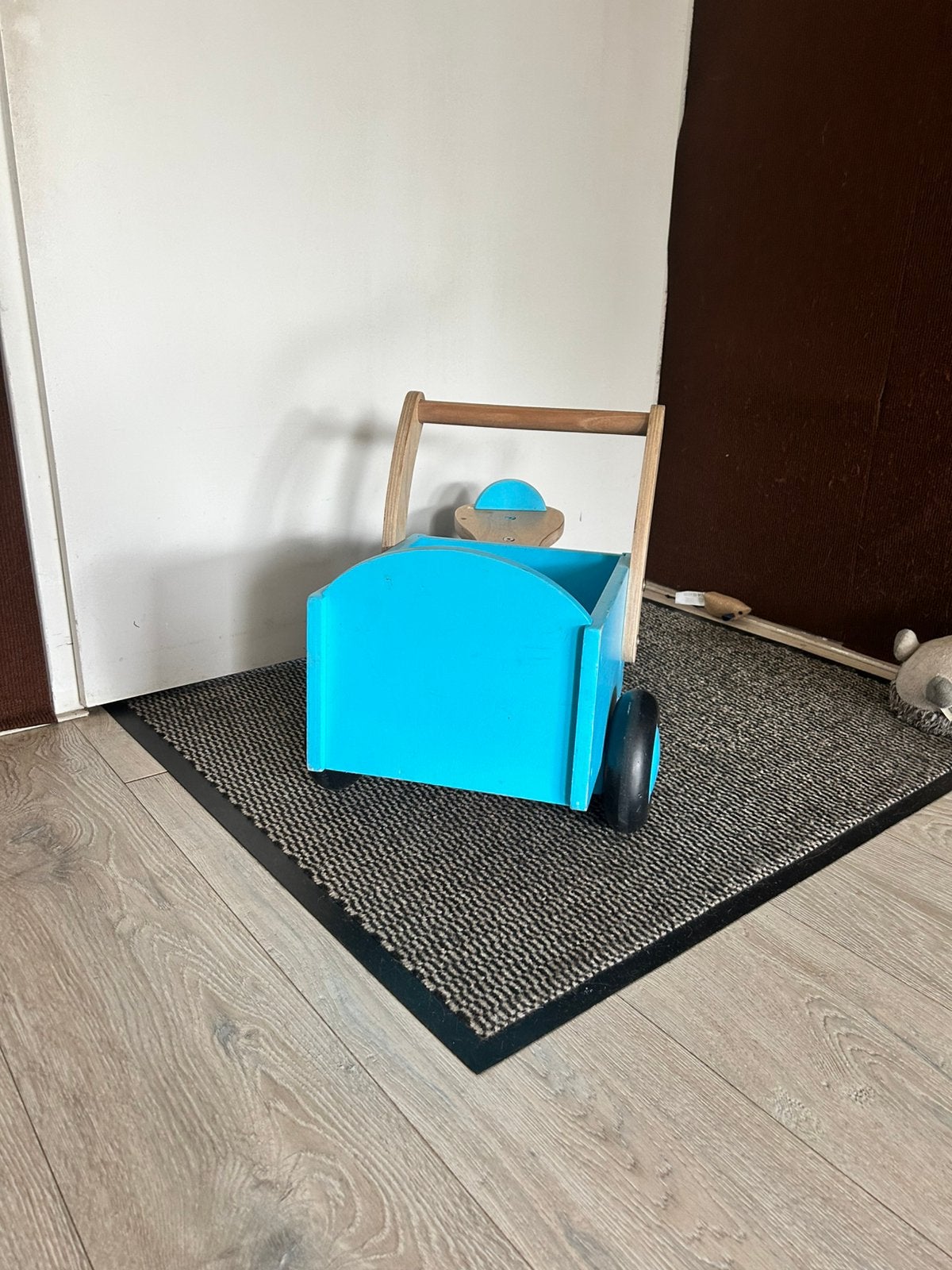 Blauw loopauto, Ophalen, Gebruikt, Loopvoertuig