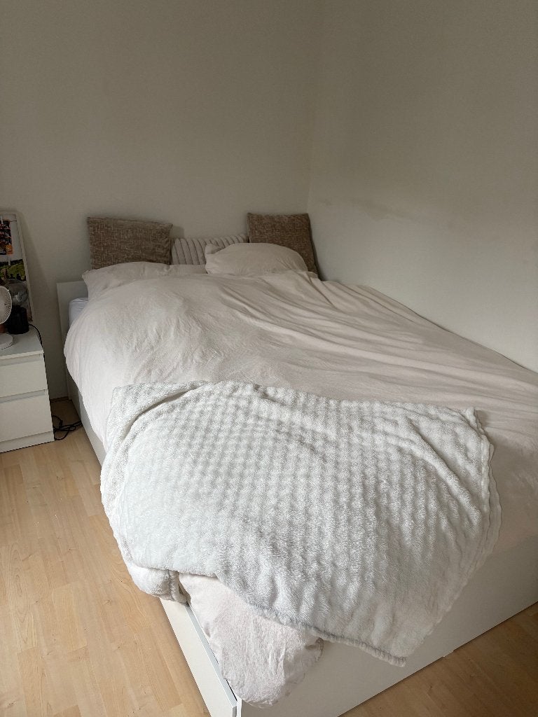 bed 140 x 200 (op te halen in Groningen t/m 17-10), Ophalen, Wit, Tweepersoons, 140 cm