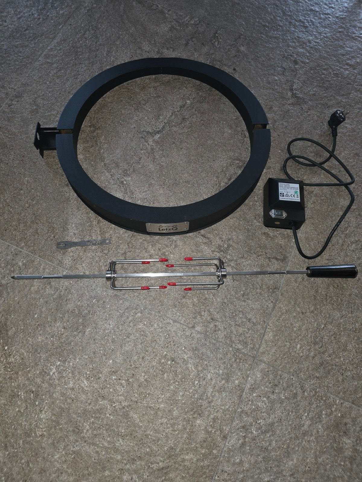 LetzQ Spit Ring voor 18 inch kamado, Ophalen, Zo goed als nieuw, LetzQ