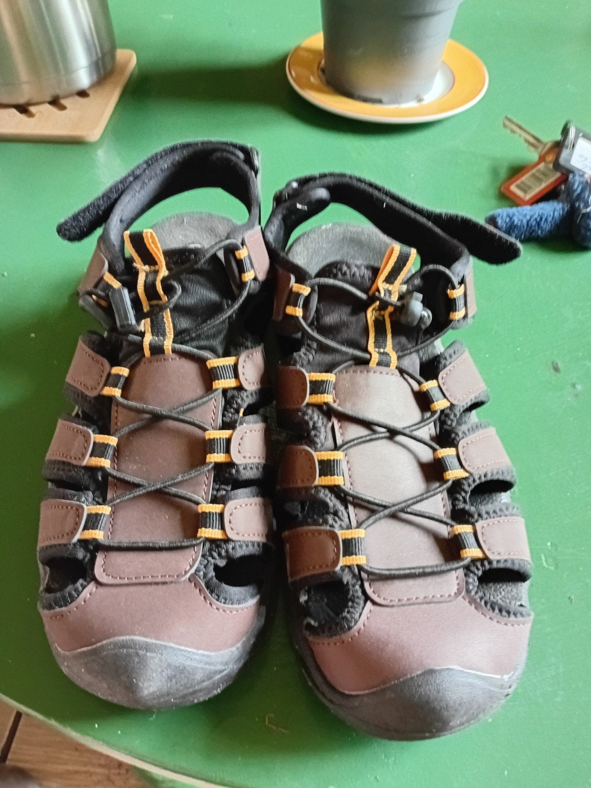 herensandalen, Sandalen, Crefit lidl, Bruin, Ophalen of Verzenden