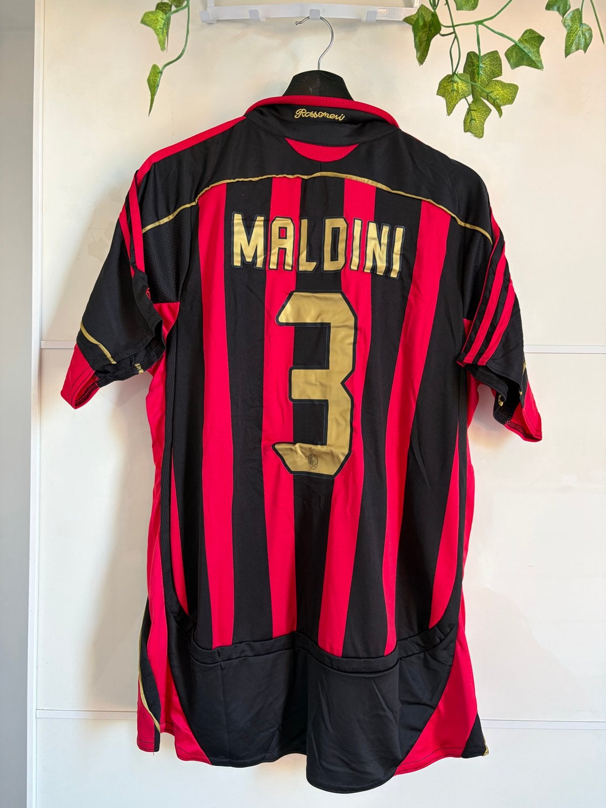 AC Milan Thuisshirt 2006-2007 Maldini #3 Maat L, Maat L, Ophalen of Verzenden, Zo goed als nieuw, Shirt
