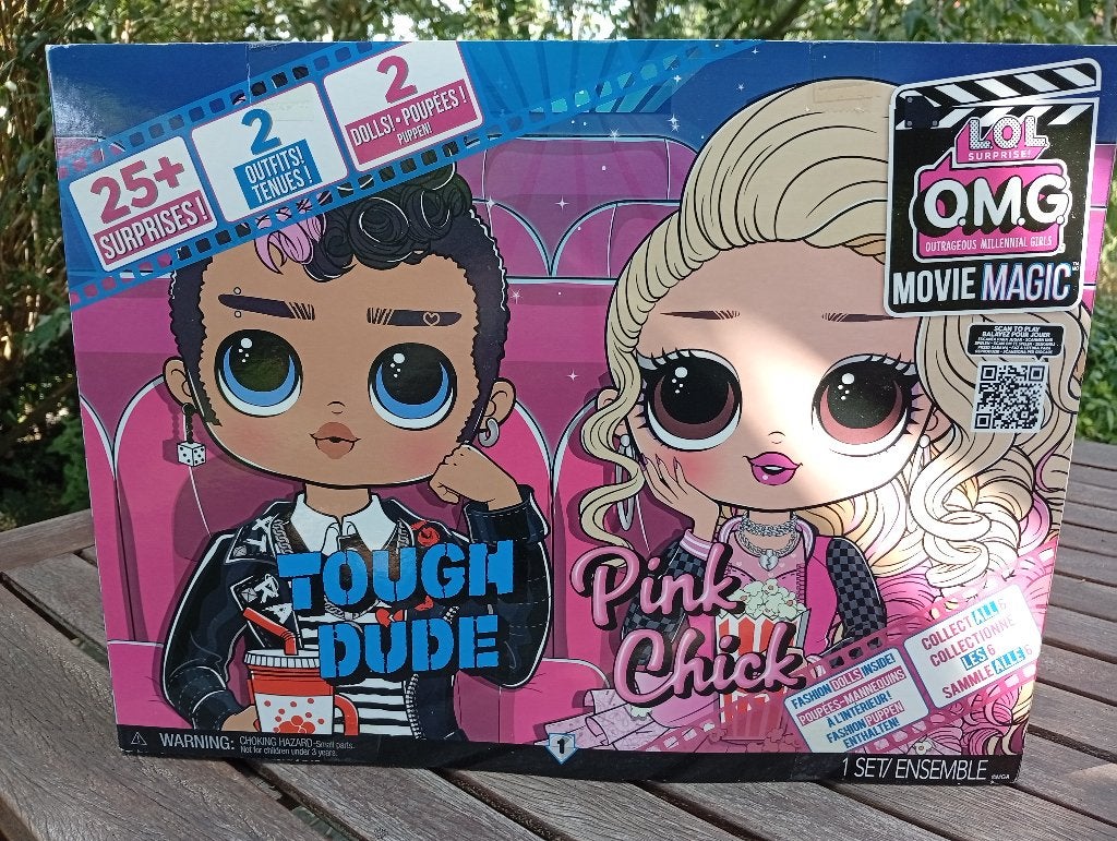 L.O.L.OMG Movie Magic 2-pack Tough Dude & Pink Chick dolls, Ophalen of Verzenden, Nieuw, Pop
