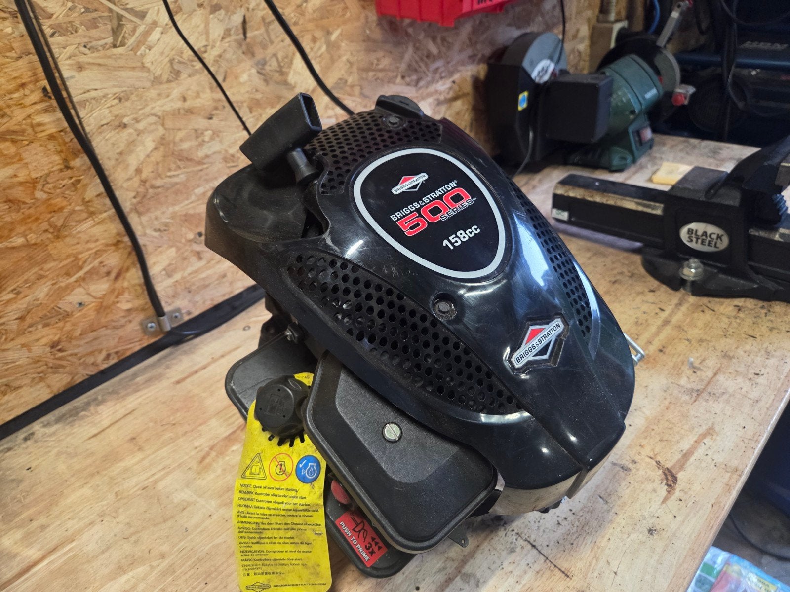 Briggs & Stratton 500 Series Benzine Motor 168cc Nieuw, Briggs Stratton, Briggs and Stratton, Ophalen of Verzenden, Benzine-grasmaaier