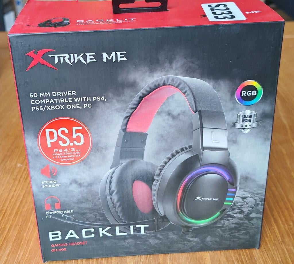 XTRIKE ME GH405 RGB Gaming Headset, Computers en Software, Headsets, Nieuw, Gaming headset, Ophalen of Verzenden