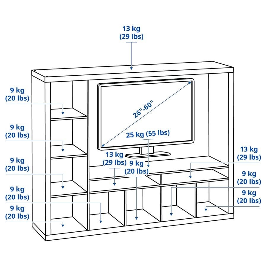 Ikea Lappland TV-meubel met lades, Gebruikt, 100 tot 150 cm, Modern, Functioneel, 150 tot 200 cm