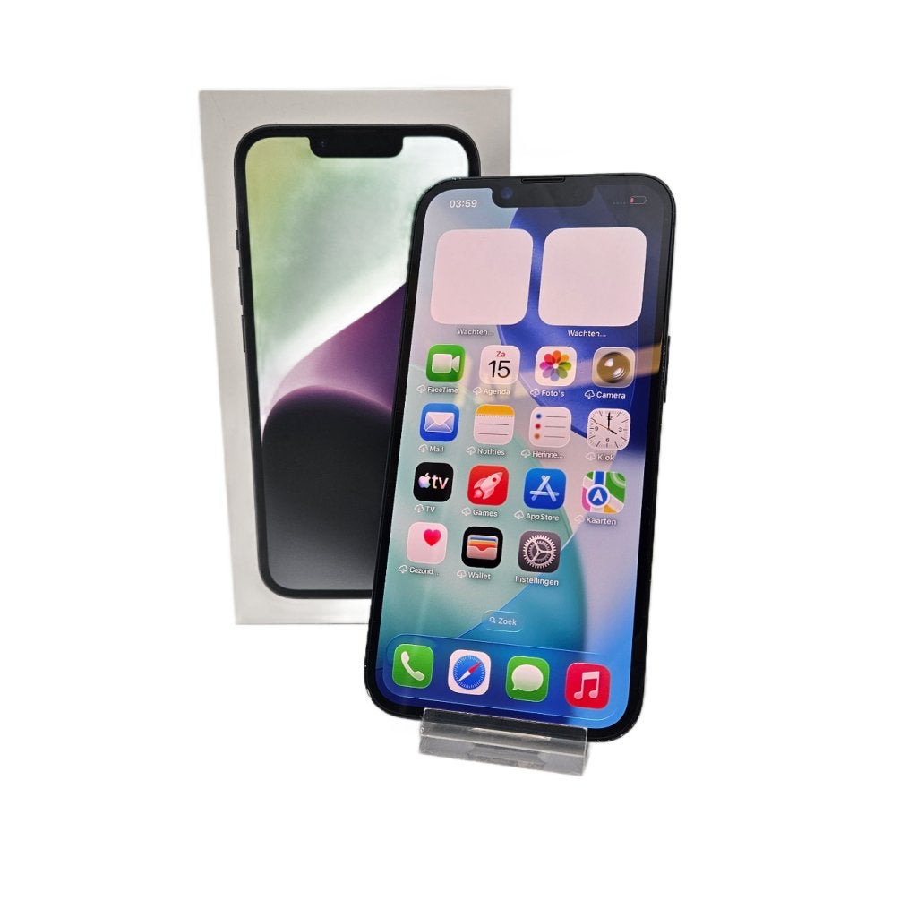 iPhone 14 128GB Midnight in Nette Staat - Batterij 86%, Apple, Zo goed als nieuw, Support@apple.com, One Apple Park Way
Cupertino, CA 95014
United States