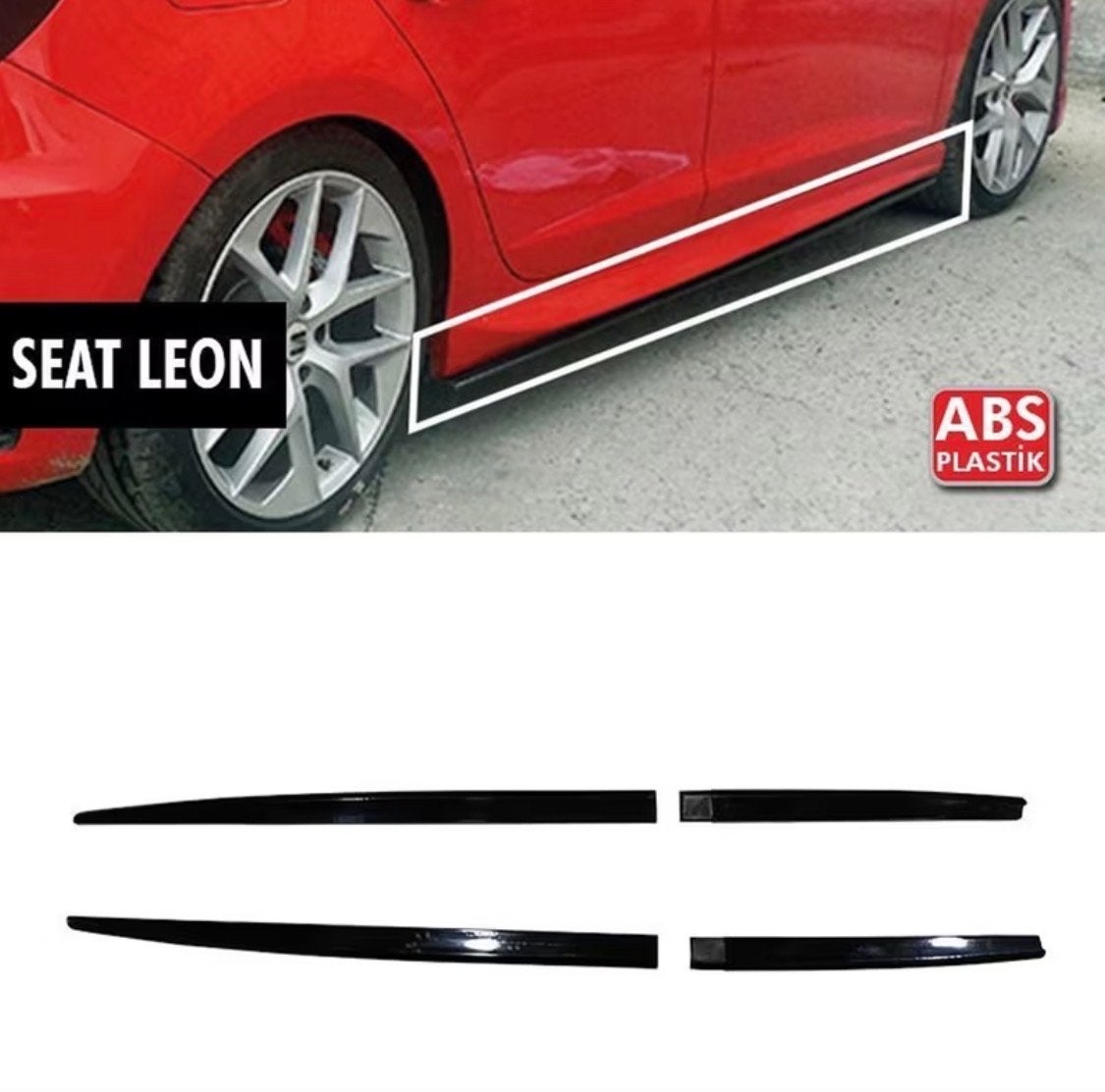 Zijskirts voor Seat Leon - ABS Kunststof, Ophalen of Verzenden