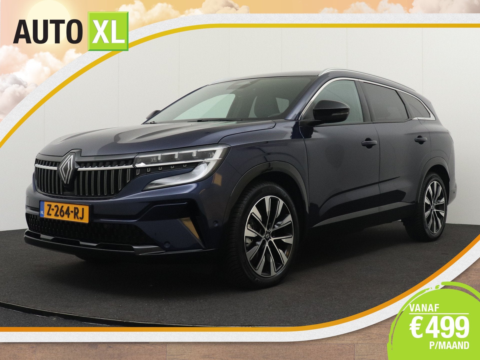 Renault Espace E-Tech full hybrid 200 techno 7p. Trekhaak Ad, Auto's, Dealer onderhouden, Gebruikt, 1199 cc, Blauw