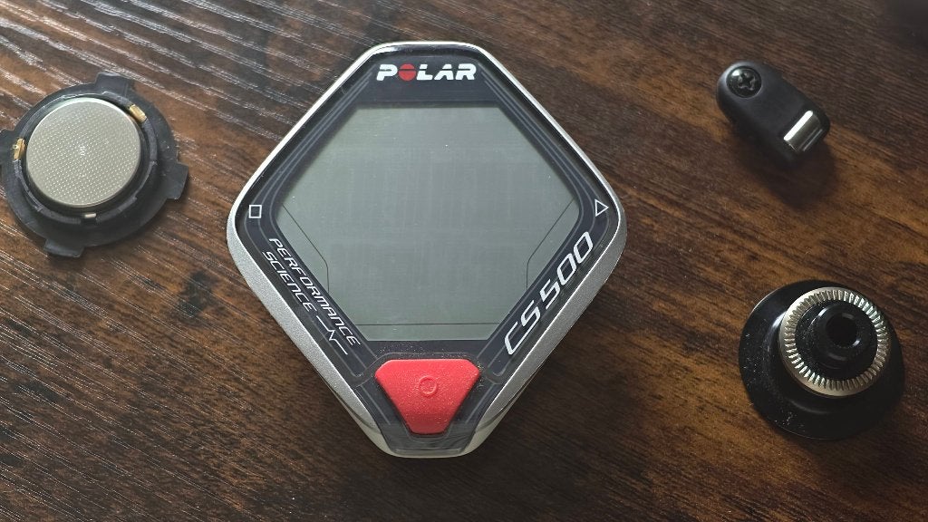 CS500+ Polar fietscomputer met hartslagmeter, Ophalen of Verzenden, Draadloos, Gebruikt