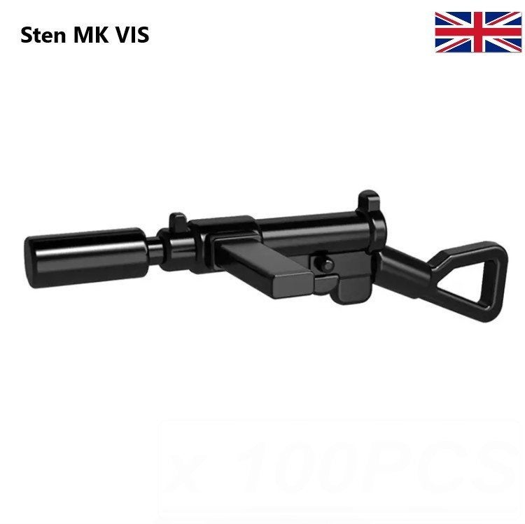 🎁 WW2 Bouwstenen - E24 - Britse Sten MK VIS - 10x 🎁, Ophalen of Verzenden, Nieuw