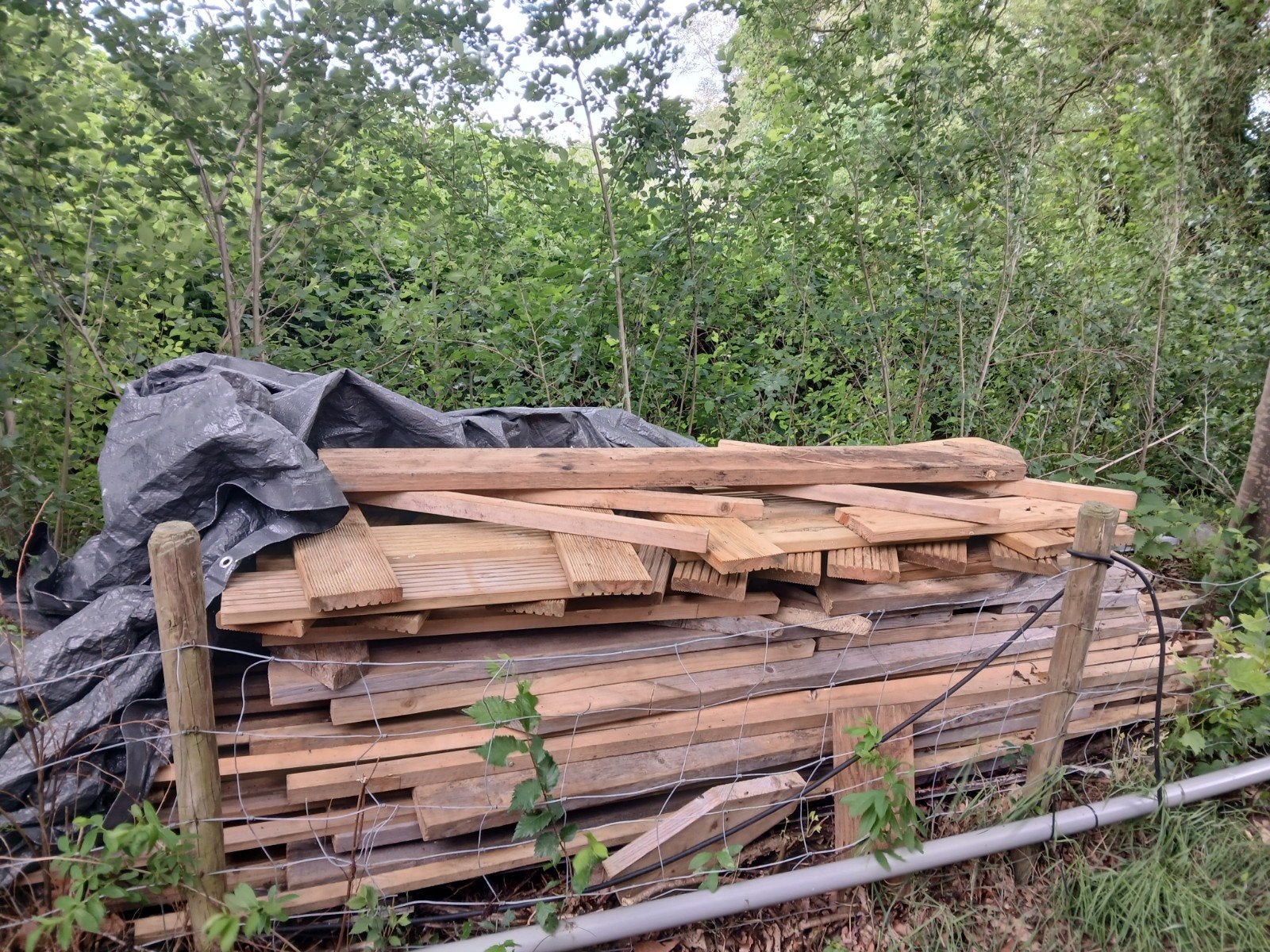 Diverse hout en planken, Doe-het-zelf en Verbouw, Hout en Planken, Ophalen, Gebruikt, 25 tot 50 mm, Overige typen