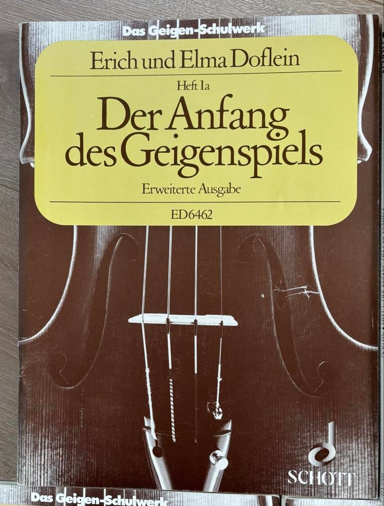 Duitse vioolmethode Doflein deel 1a, 1, 2, 3, en 4, Klassiek, Les of Cursus, Nieuw, Ophalen of Verzenden