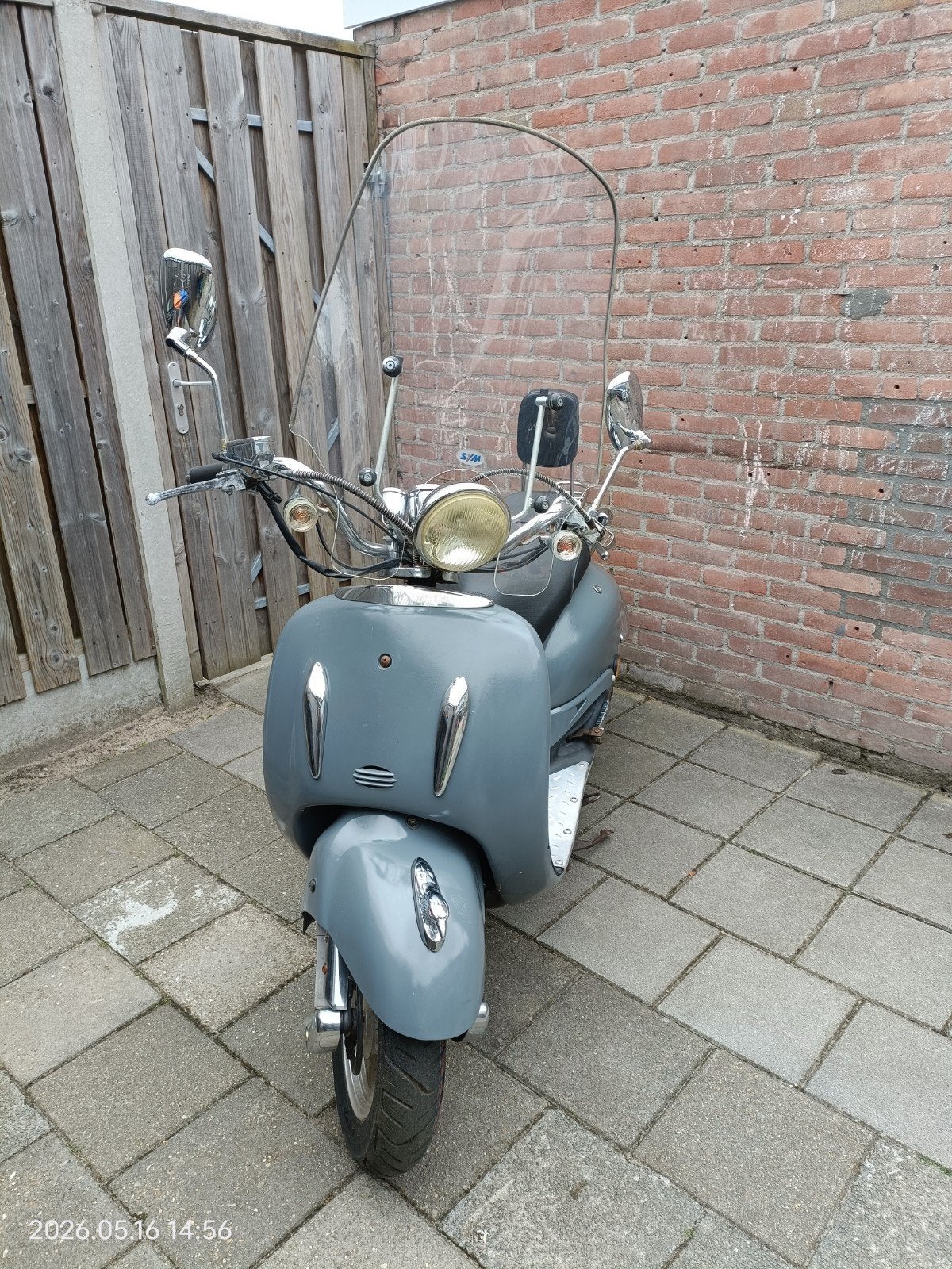 Fosti Retro Scooter Grijs, Fietsen en Brommers, Gebruikt, Onbekend, Ophalen of Verzenden, Benzine