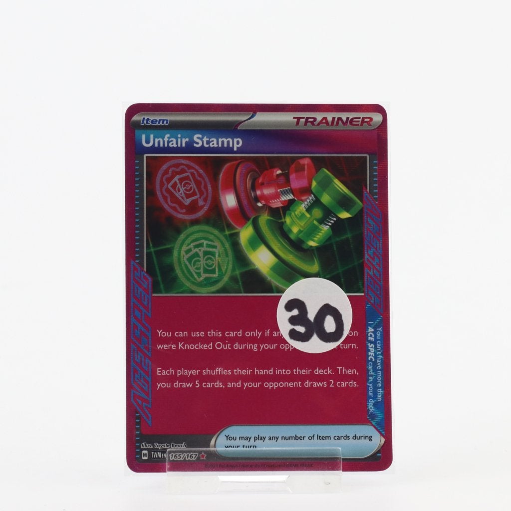 TCG Unfair Stamp #165 Near Mint, Nintendo, Zo goed als nieuw, Support@nintendo.com, 11-1 Hokotate-cho, Kamitoba, Minami-ku
Kyoto 601-8501
Japan