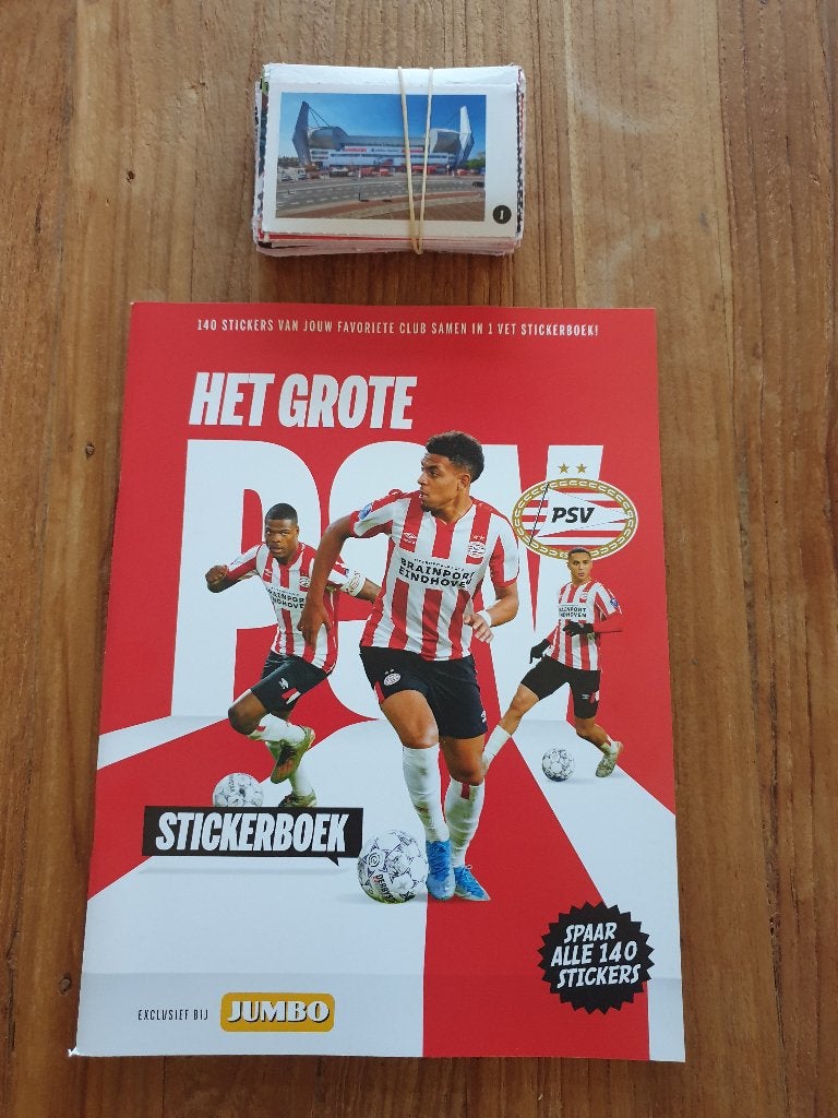 Voetbalstickers het grote PSV stickerboek, Ophalen of Verzenden, Nieuw, PSV, Boek of Tijdschrift