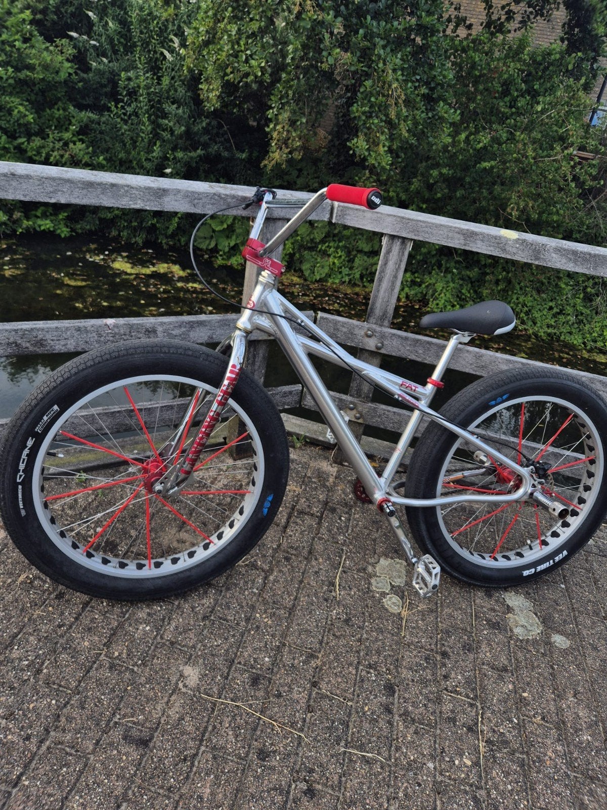 SE Bike Fat Quad - 26"inch rode accenten, Ophalen, 24 inch of meer, Staal, Zo goed als nieuw