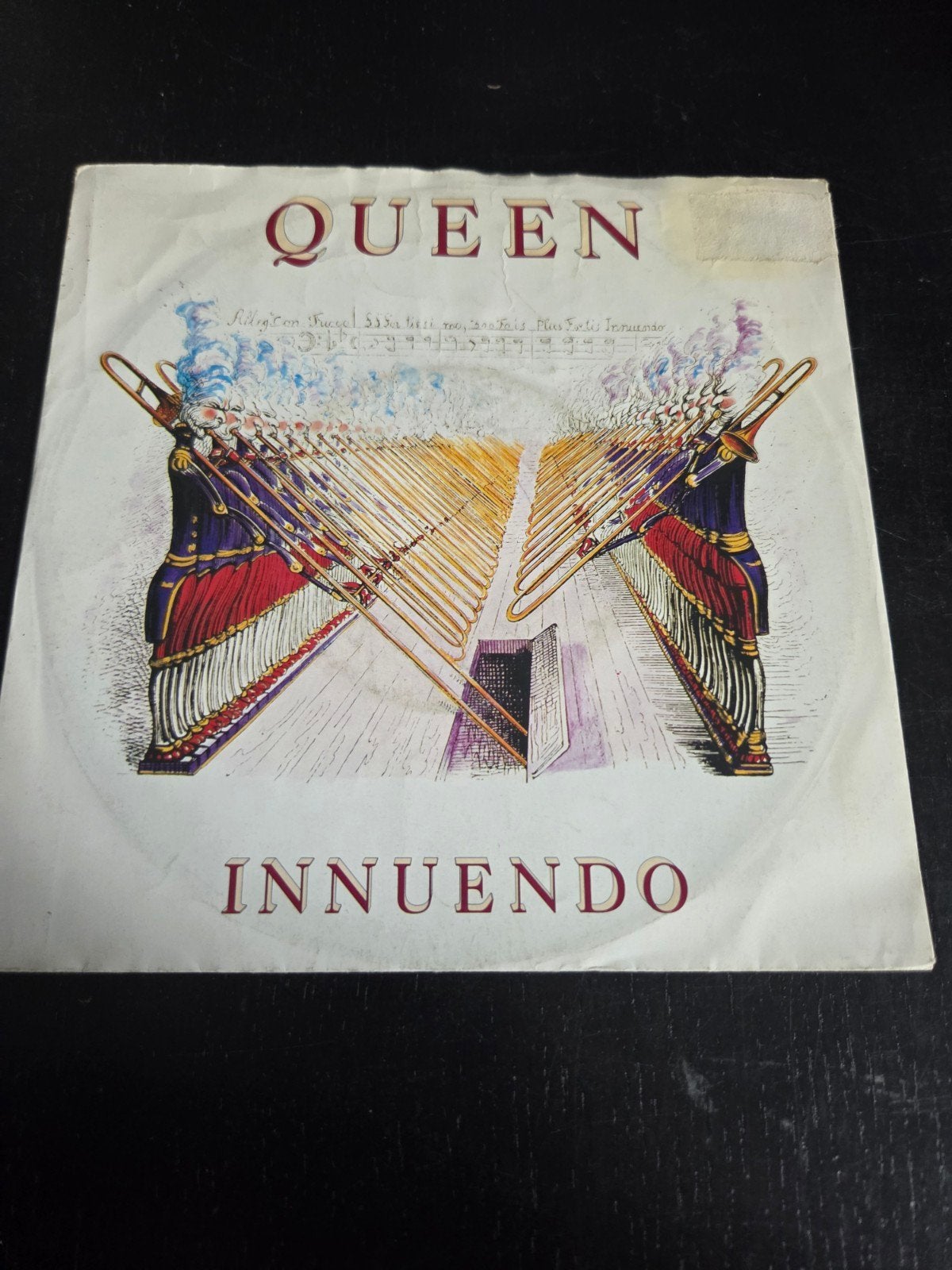 Queen - Innuendo / Bijou 7" Vinyl Single (1991), Cd's en Dvd's, Vinyl Singles, Gebruikt, Fotohoes, 7 inch, Ophalen of Verzenden