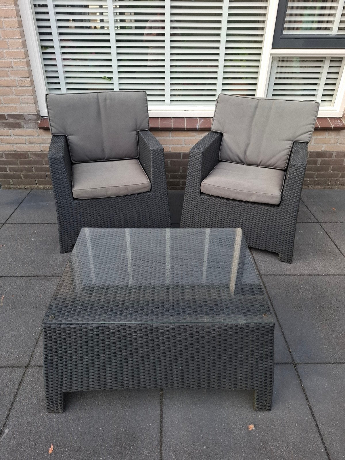 Loungeset, Gebruikt, Loungeset, Wicker, Ophalen