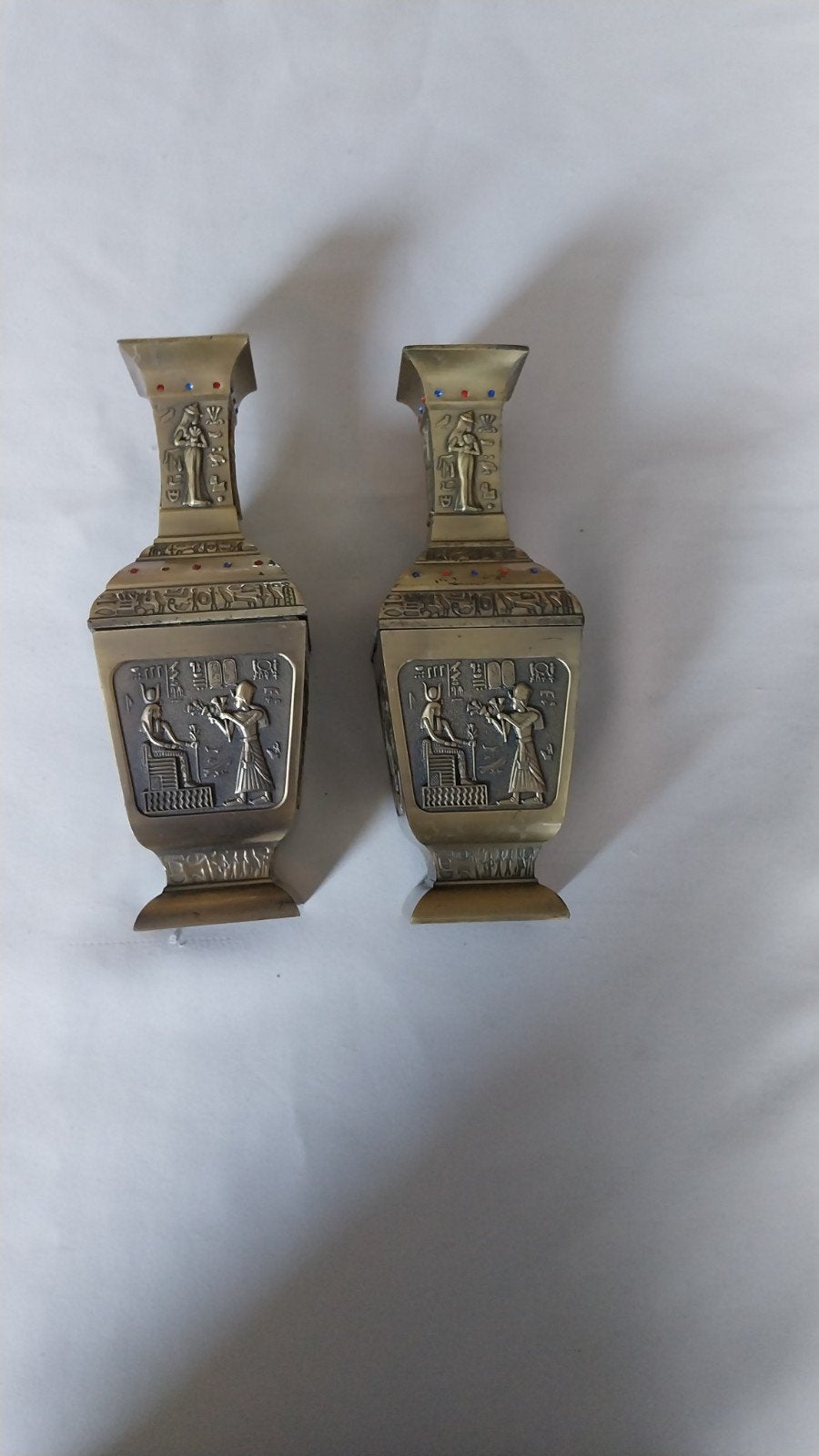 Egyptische vazen brons, Ophalen of Verzenden
