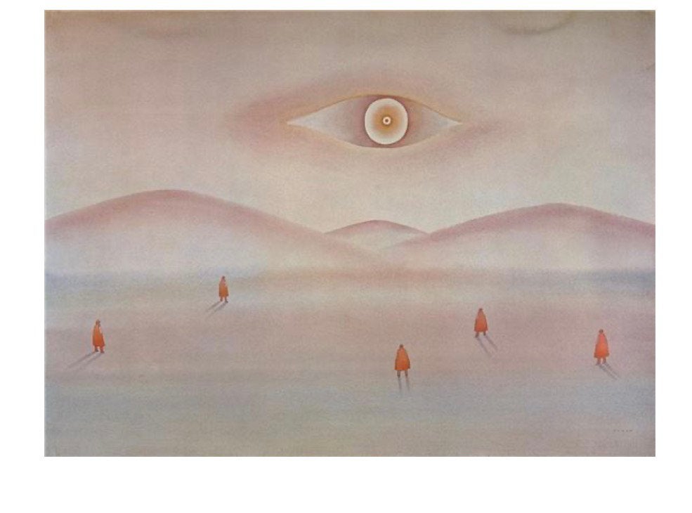 Jean-Michel Folon print Éblouis (1973/1975, Antiek en Kunst, Ophalen