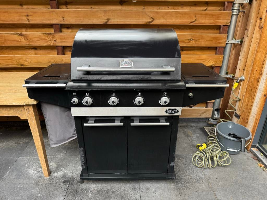 Boretti Ibrido hybride Gas- en Houtskoolbarbecue, Ophalen, Gebruikt