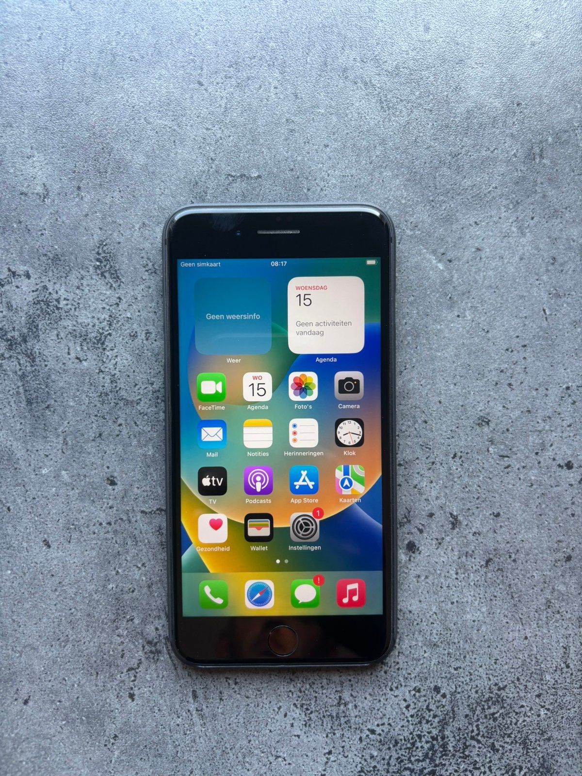 Nette iPhone 8 plus - 256GB - 100%, 256 GB, IPhone 8 Plus, Zwart, Ophalen of Verzenden