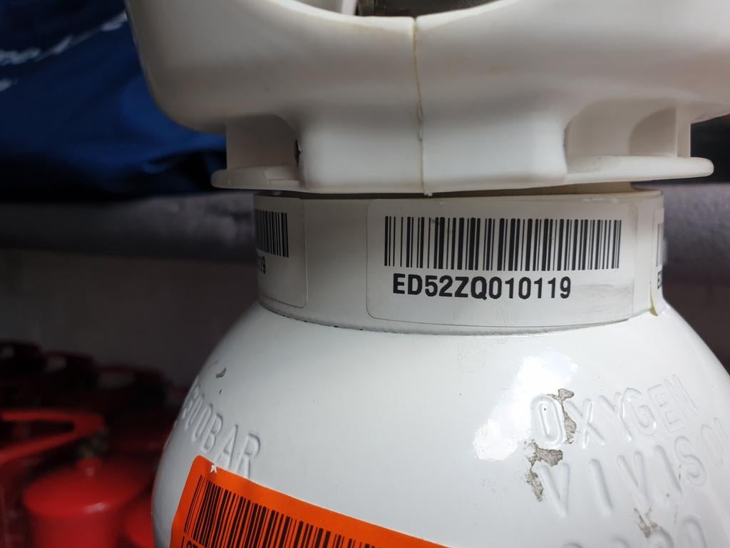 Zuurstof fles afgekeurd 10 L, Diversen, Ophalen
