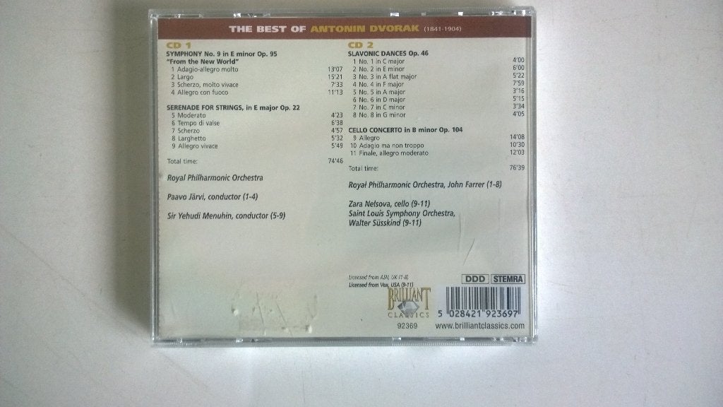 The best of dvorak, 2 cd, Ophalen, Gebruikt, Classicisme, Orkest of Ballet