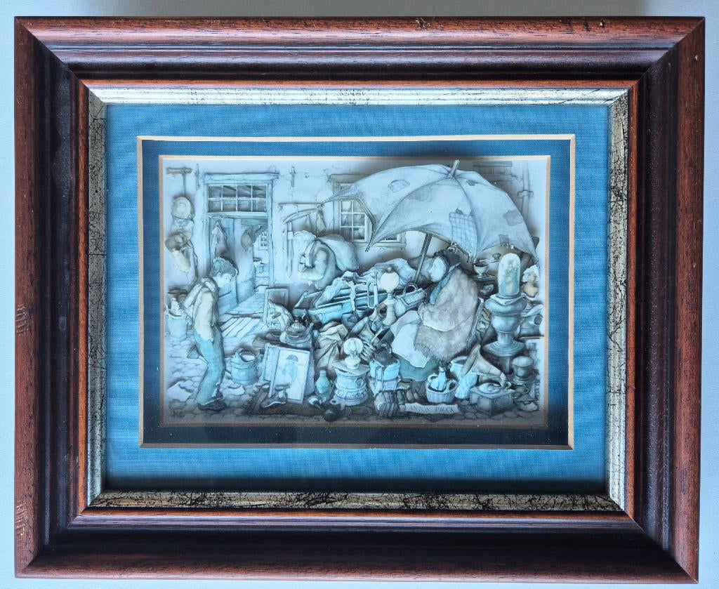 3D prent van Anton Pieck, Antiek en Kunst, Ophalen of Verzenden