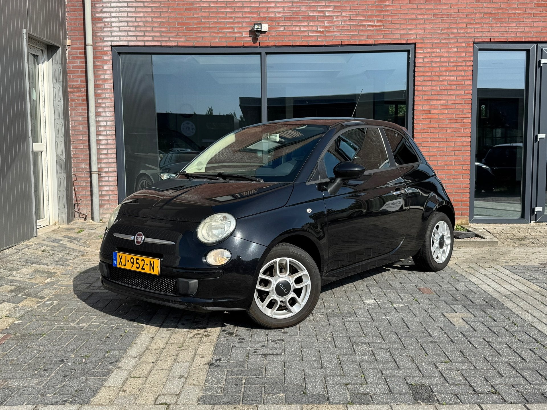 Fiat 500 1.2 Lounge | DB V.V. | 1/2 Leer | Airco | NWE APK |, Auto's, Fiat, Euro 5, Gebruikt, 4 cilinders, 840 kg