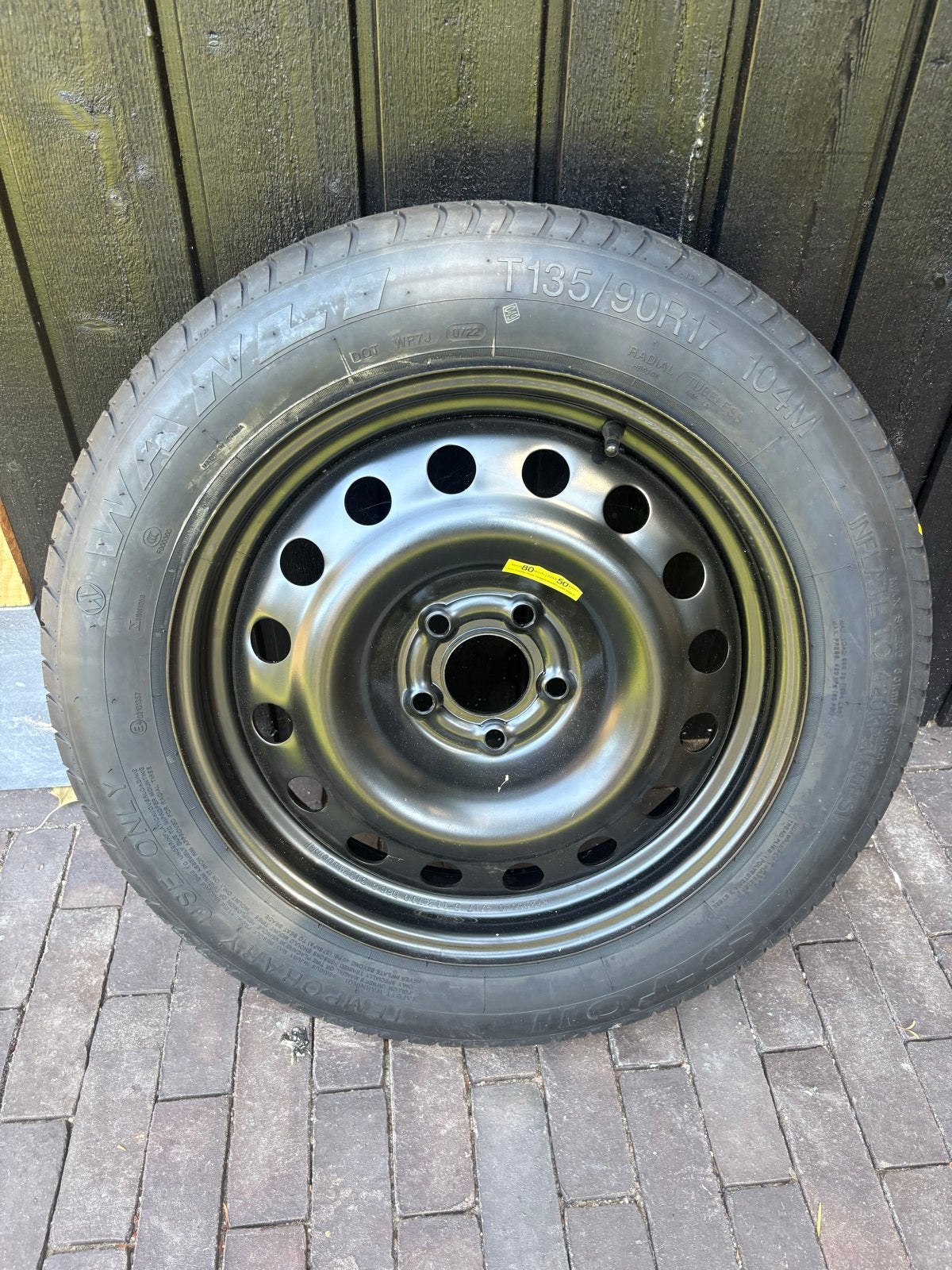 Thuisbrenger reservewiel 5x112 - VW Tiguan 2023, Ophalen, Gebruikt