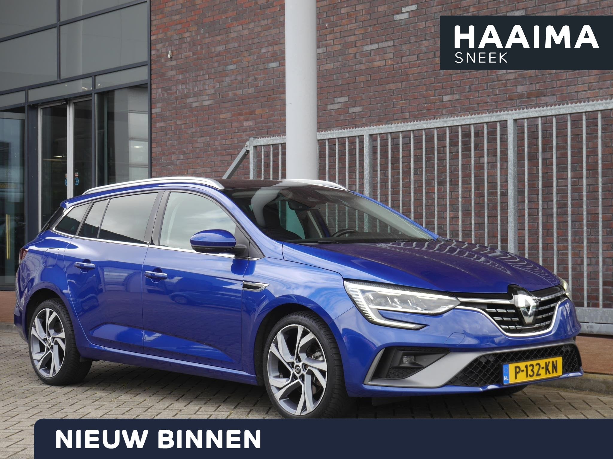 Renault Mégane Estate 1.6 E-Tech Plug-In Hybrid 160 R.S. Li, Auto's, Renault, Stof, Gebruikt, 4 cilinders, Blauw