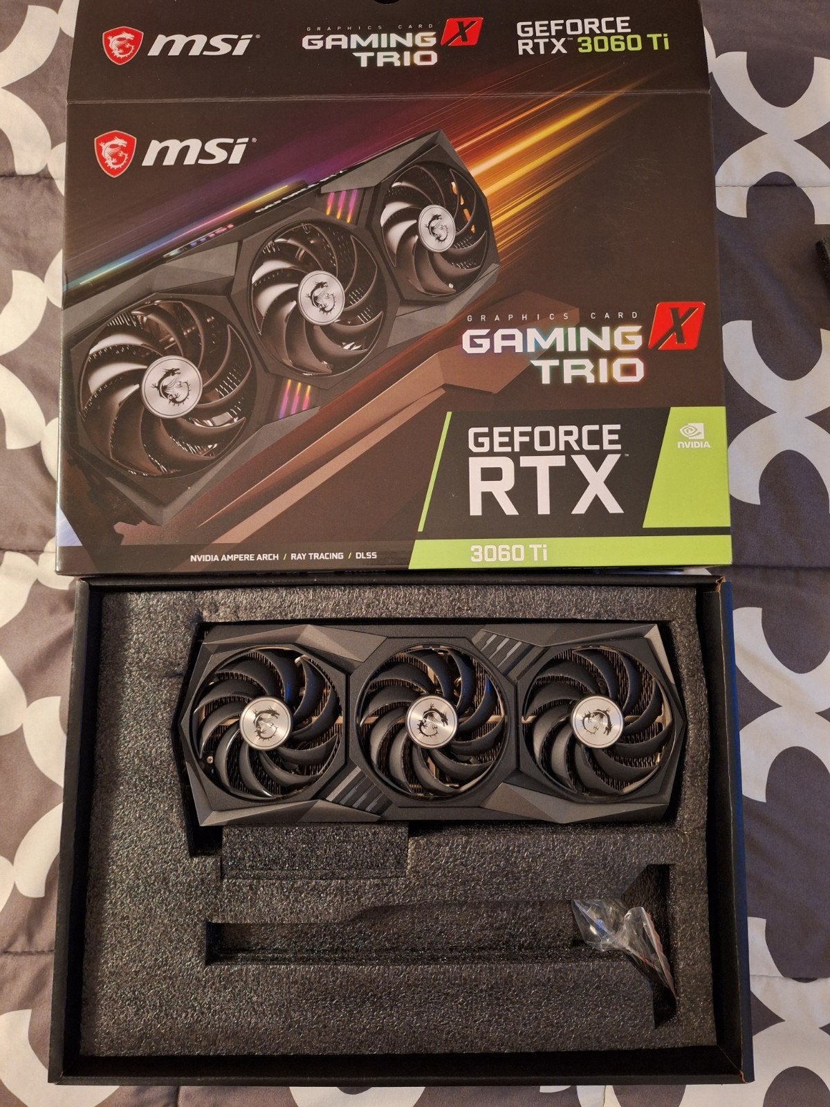 MSI RTX 3060 Ti gaming trio X, Computers en Software, Videokaarten, Ophalen of Verzenden, Zo goed als nieuw, GDDR6, PCI-Express 4