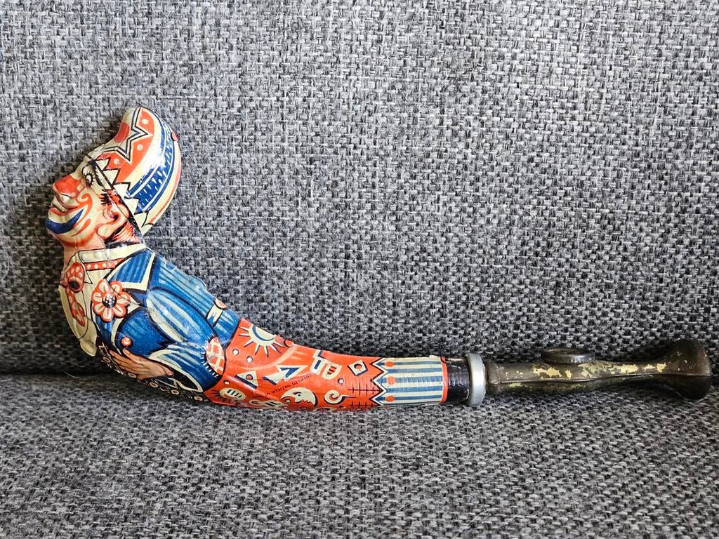 Vintage blikken toeter 'Made in Western Germany', Ophalen of Verzenden