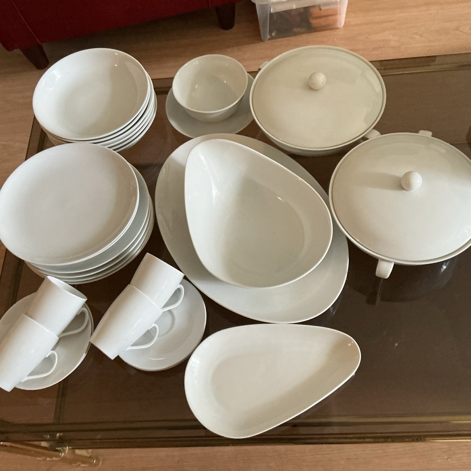 Mosa Maastricht Select Servies - Wit Porselein, Ophalen, Gebruikt, Overige merken, Modern