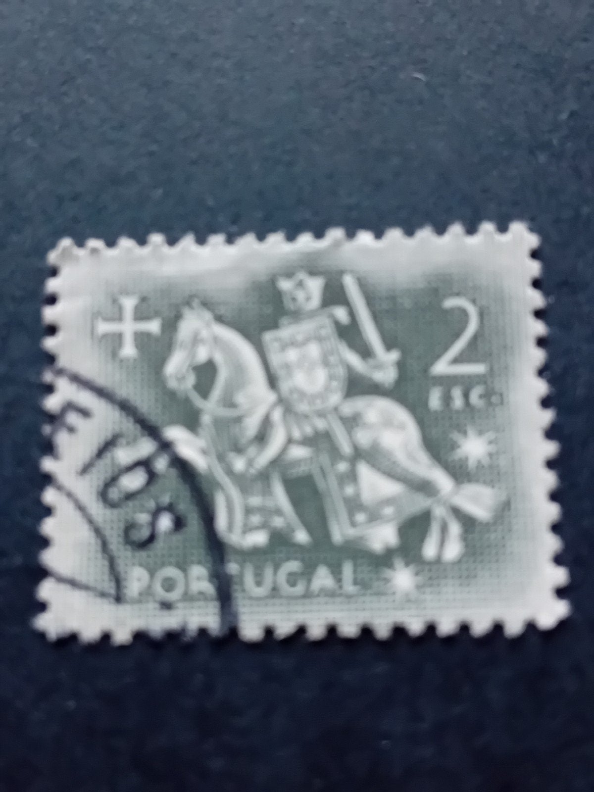 Portugal postzegel - Ridder te paard - 2 Escudos, Ophalen of Verzenden, Portugal