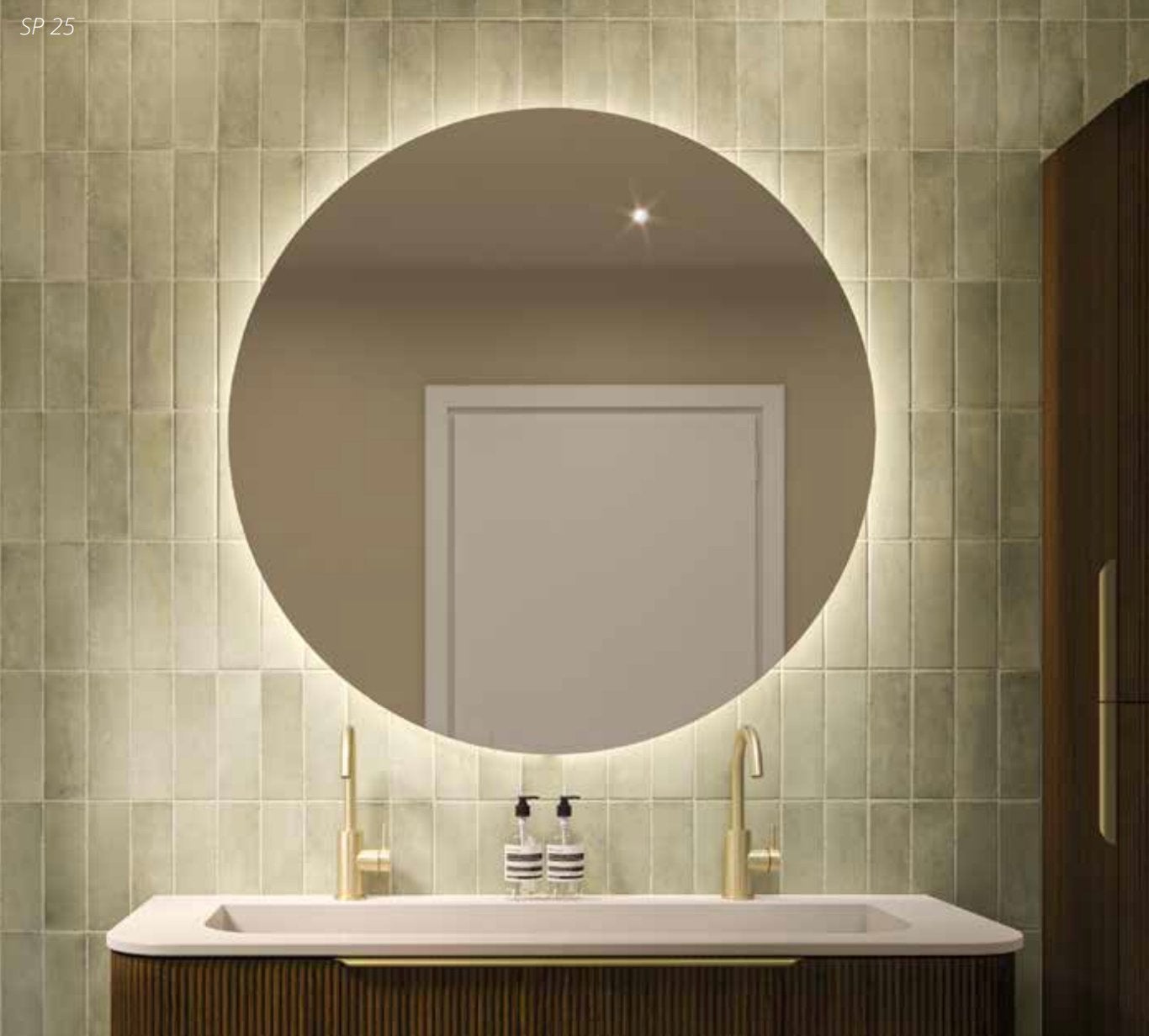 Nieuwe badkamerspiegel met verlichting 100cm (NP €659)