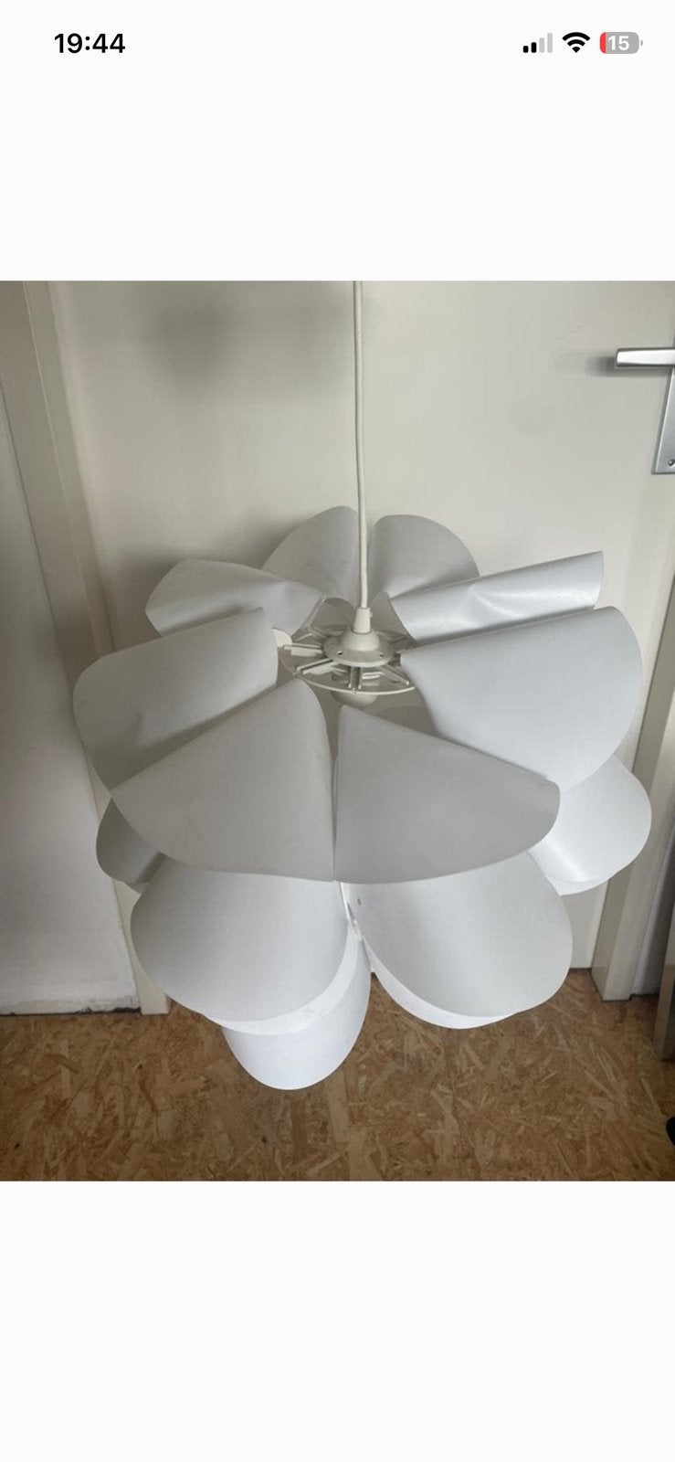 Hanglamp, Ophalen of Verzenden, Zo goed als nieuw, Kunststof, Modern