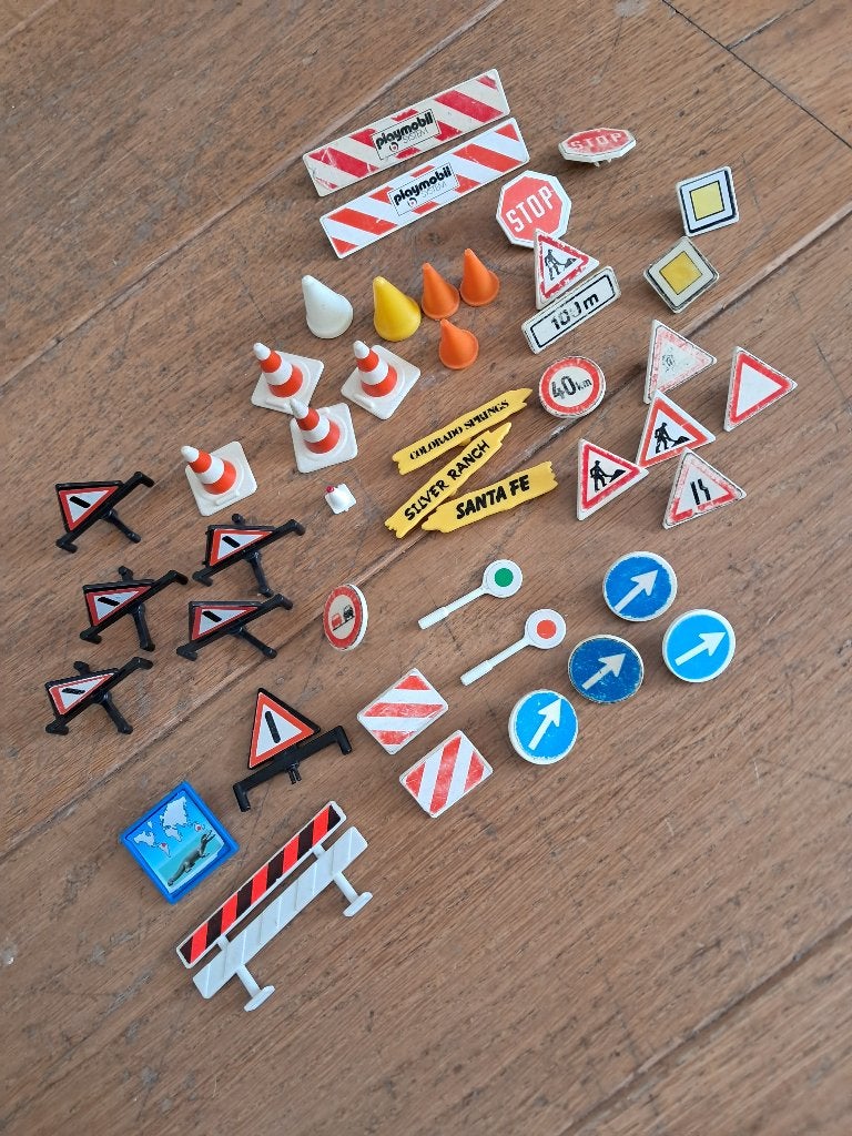 Verkeersborden, playmobil, Gebruikt, Verzenden, Losse onderdelen, Overige typen