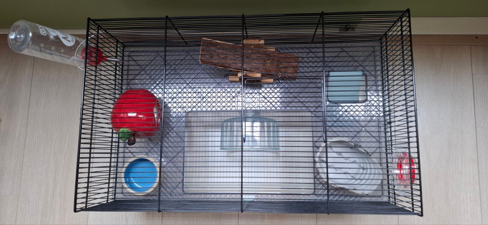 DeLuxe hamsterkooi met veel accessoires., Kooi, Gebruikt, Minder dan 75 cm, Hamster