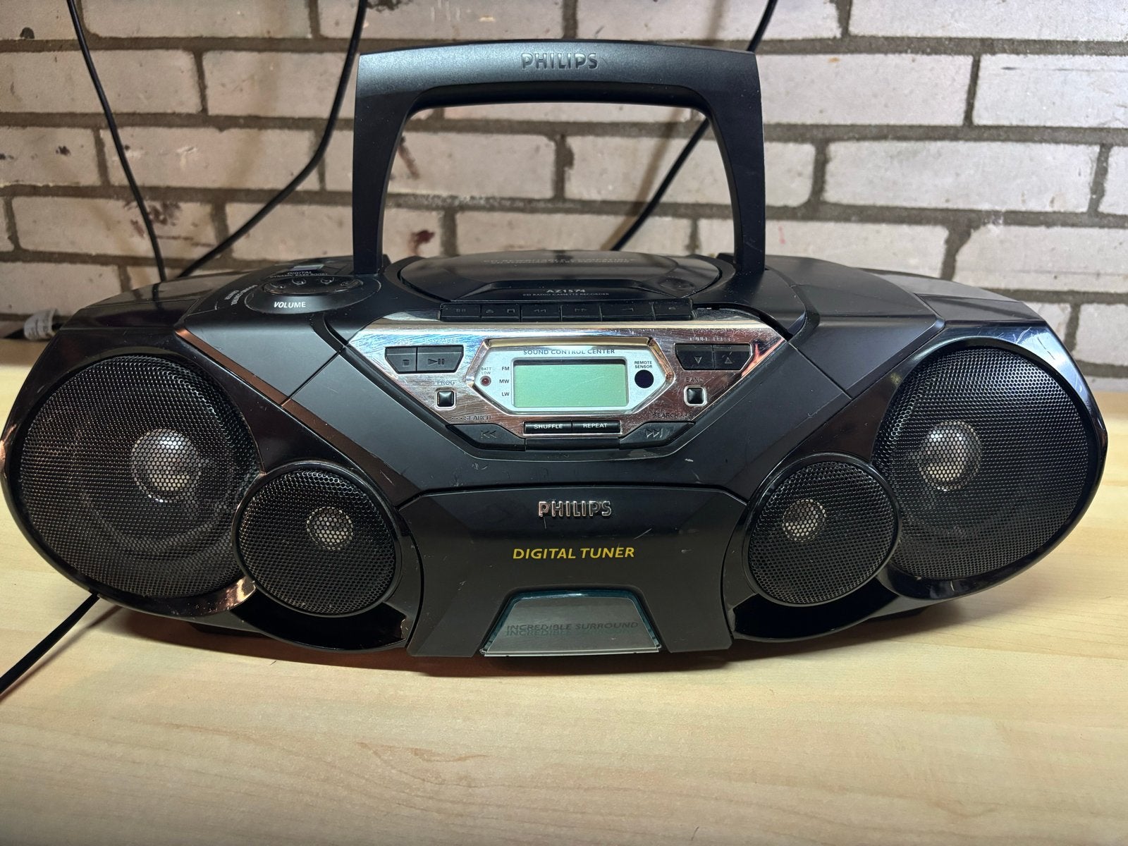Philips AZ1574 CD Radio Cassette Recorder Boombox, Ophalen of Verzenden, Gebruikt, Radio, Met cd-speler