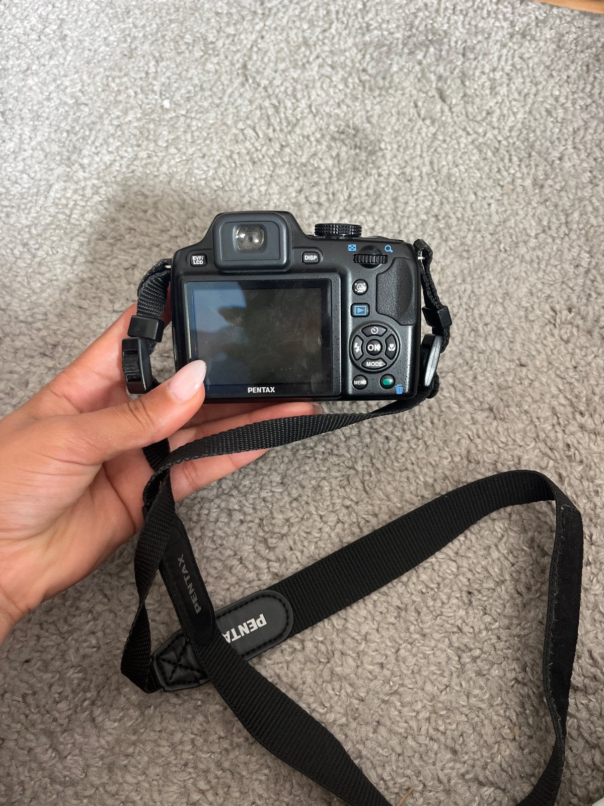 Pentax digitale camera met accessoires, Gebruikt, Compactcamera, Accu, Pentax