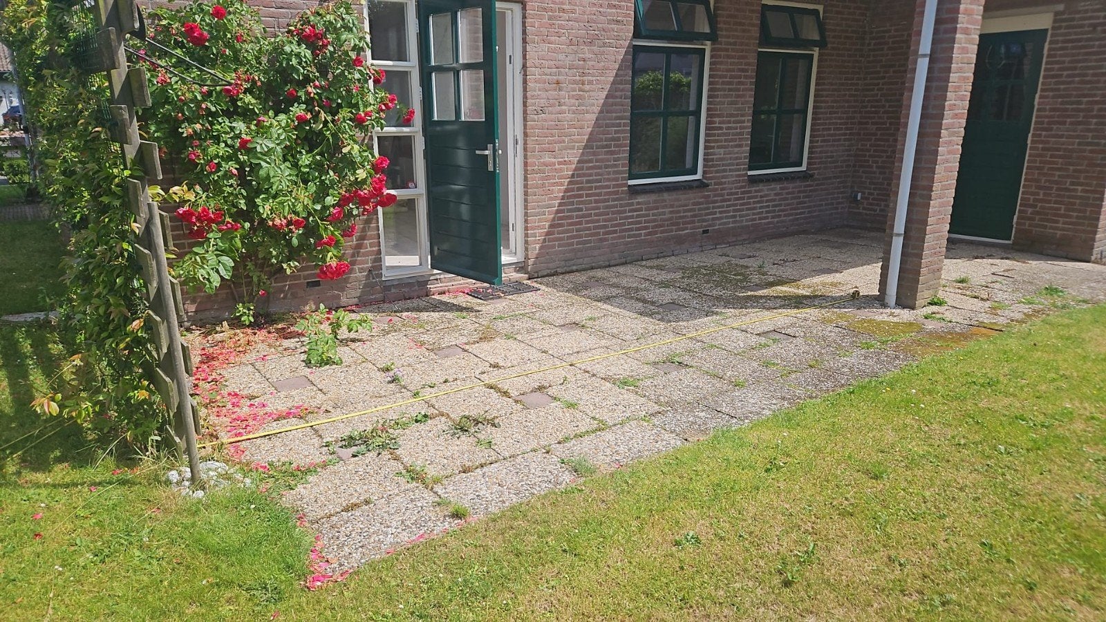 Gewassen grindtegels 40x60 cm - 32 m2, Tuin en Terras, Tegels en Klinkers, Ophalen, Gebruikt, 10 m² of meer, Grind