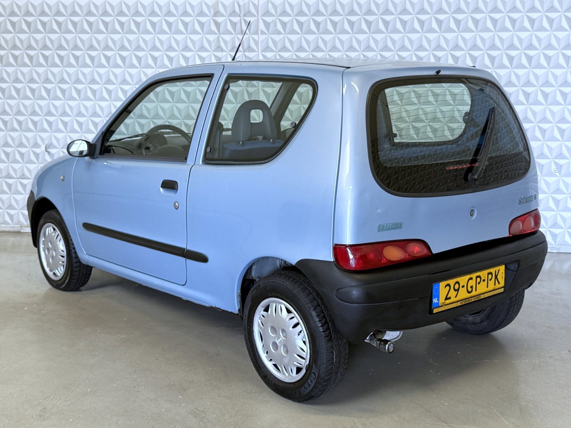 Fiat Seicento 1.1 S met APK tot 09-09-2027 * ZUINIG * (2001), Auto's, Voorwielaandrijving, Blauw, Origineel Nederlands, Handgeschakeld